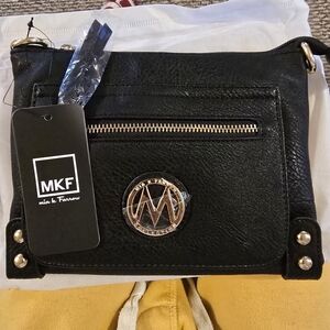 MKF Collection Rudy Crossbody Bag by Mia K Farrow, Shoulder Strap, Black, NEW
